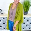The ZigZag Stripe Green Subtle Style Cardigan