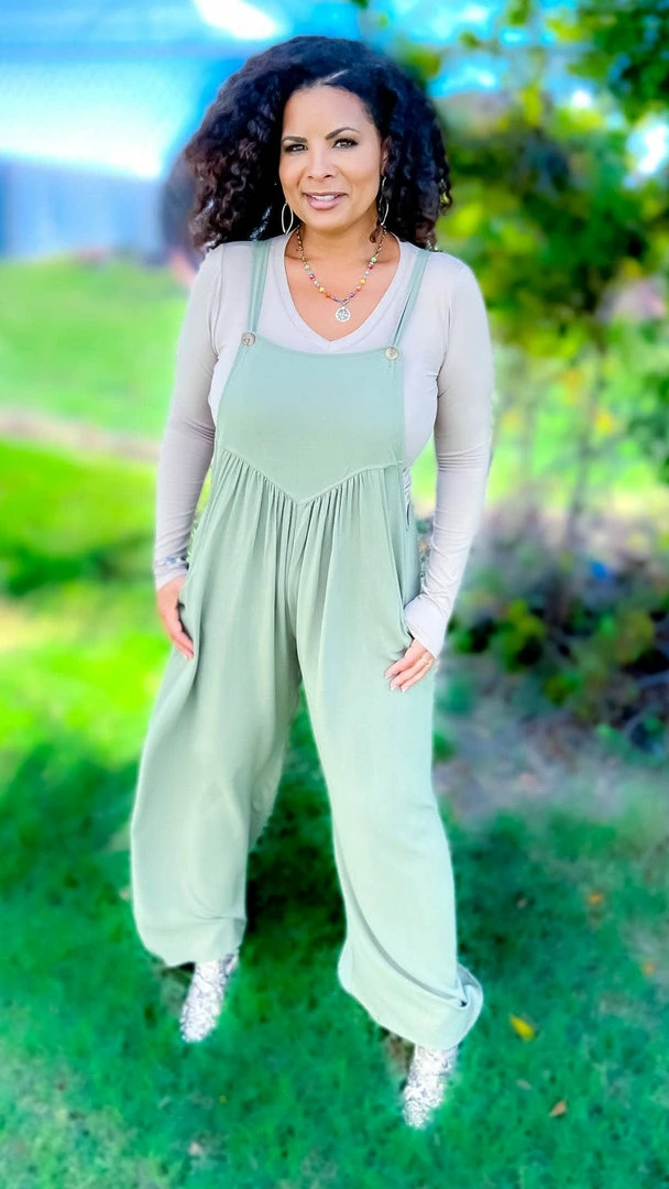 The ZigZag Stripe Green Trip To Tahoe Jumpsuit
