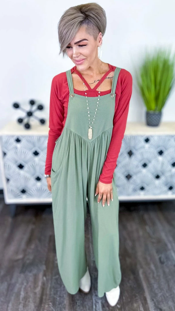 The ZigZag Stripe Green Trip To Tahoe Jumpsuit