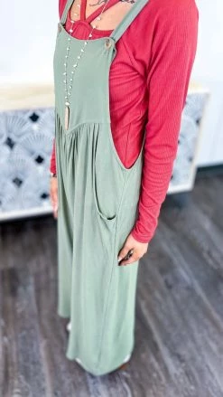 The ZigZag Stripe Green Trip To Tahoe Jumpsuit