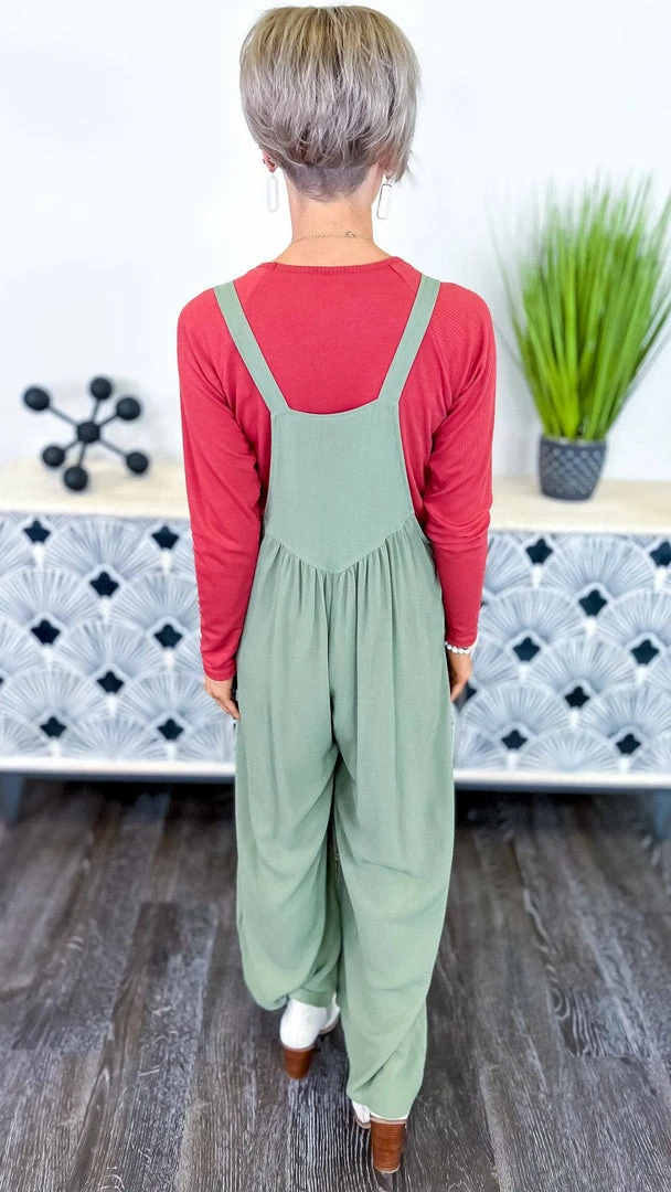 The ZigZag Stripe Green Trip To Tahoe Jumpsuit