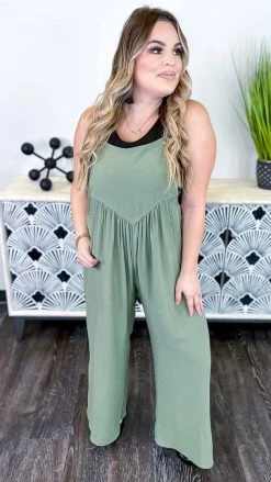 The ZigZag Stripe Green Trip To Tahoe Jumpsuit