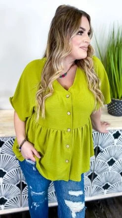 The ZigZag Stripe TOPS & TUNICS Green Trip To Venice Top