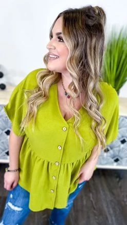 The ZigZag Stripe TOPS & TUNICS Green Trip To Venice Top