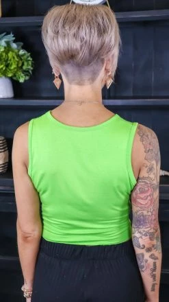 Zenana TOPS & TUNICS Green Twisted Feelings Tank [NO RETURNS]