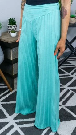 The ZigZag Stripe Green Vividly Dreaming Pants [NO RETURNS]