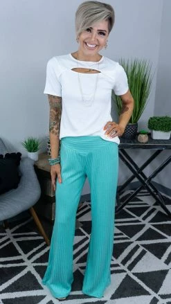 The ZigZag Stripe Green Vividly Dreaming Pants [NO RETURNS]