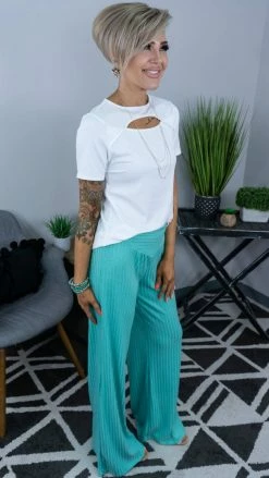 The ZigZag Stripe Green Vividly Dreaming Pants [NO RETURNS]