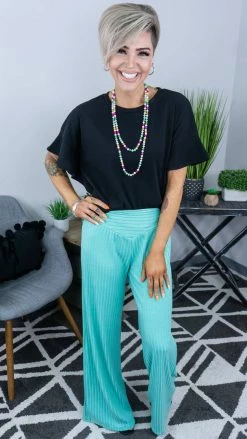 The ZigZag Stripe Green Vividly Dreaming Pants [NO RETURNS]