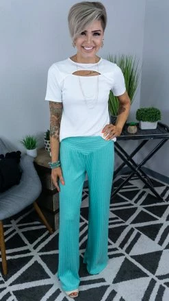 The ZigZag Stripe Green Vividly Dreaming Pants [NO RETURNS]