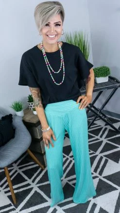 The ZigZag Stripe Green Vividly Dreaming Pants [NO RETURNS]