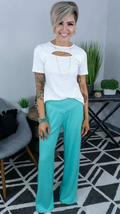 The ZigZag Stripe Green Vividly Dreaming Pants [NO RETURNS]