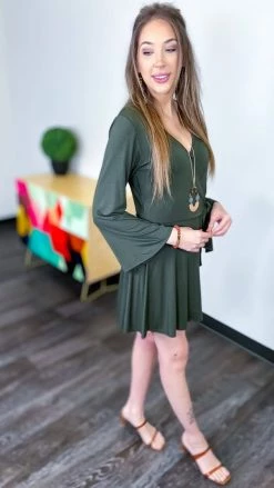 The ZigZag Stripe Green Winning Awards Dress DRESSES