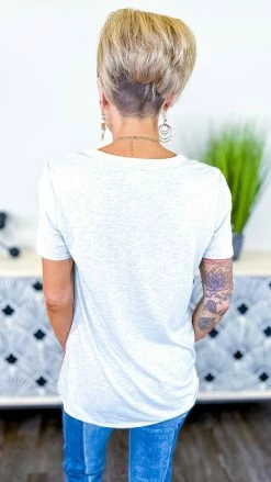 The ZigZag Stripe Grey Daily Visit Top