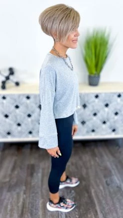 The ZigZag Stripe TOPS & TUNICS Grey Dreamy Details Top