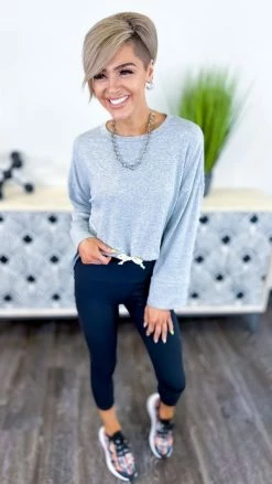 The ZigZag Stripe TOPS & TUNICS Grey Dreamy Details Top