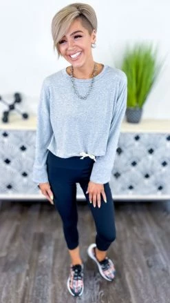 The ZigZag Stripe TOPS & TUNICS Grey Dreamy Details Top