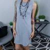 The ZigZag Stripe Grey In My Favor Dress DRESSES