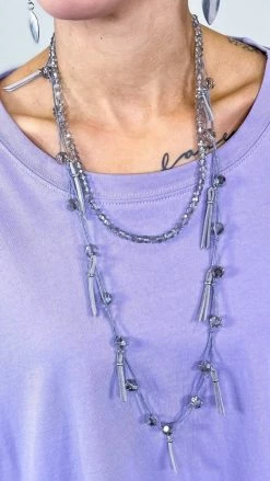 Lost & Found Necklaces Grey Nicki Necklace
