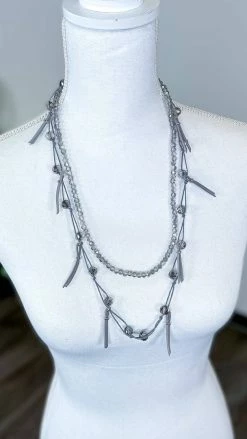 Lost & Found Necklaces Grey Nicki Necklace