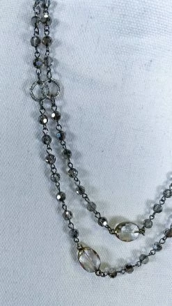 Lost & Found ACCESSORIES Grey Raelyn Necklace