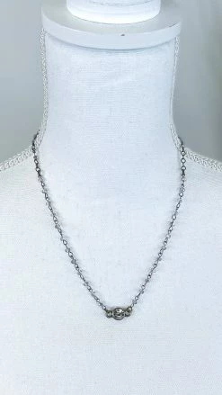 Lost & Found Grey Sophie Crystal Necklace ACCESSORIES