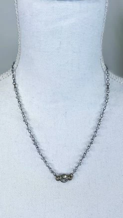 Lost & Found Grey Sophie Crystal Necklace ACCESSORIES