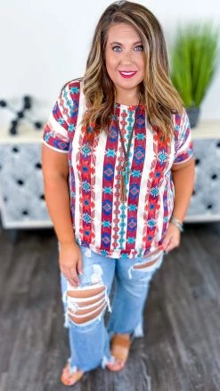 The ZigZag Stripe Hang Onto Friends Top [NO RETURNS] TOPS & TUNICS