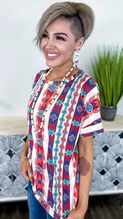 The ZigZag Stripe Hang Onto Friends Top [NO RETURNS] TOPS & TUNICS