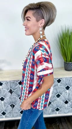 The ZigZag Stripe Hang Onto Friends Top [NO RETURNS] TOPS & TUNICS