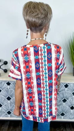 The ZigZag Stripe Hang Onto Friends Top [NO RETURNS] TOPS & TUNICS