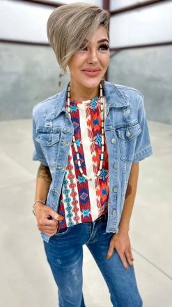 The ZigZag Stripe Hang Onto Friends Top [NO RETURNS] TOPS & TUNICS