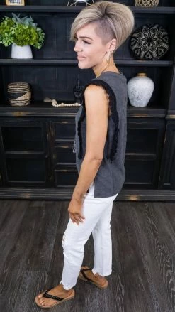 Sugarfox TOPS & TUNICS Heading Backstage Top