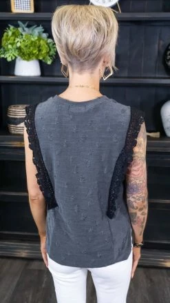 Sugarfox TOPS & TUNICS Heading Backstage Top