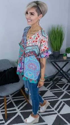 Umgee Hold Their Gaze Top TOPS & TUNICS