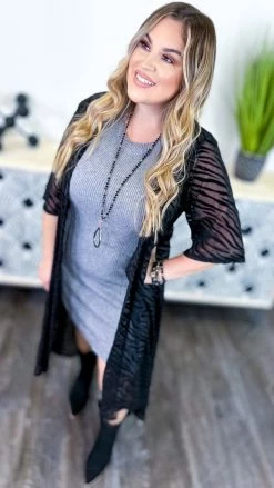 The ZigZag Stripe OUTERWEAR In My Circle Cardigan