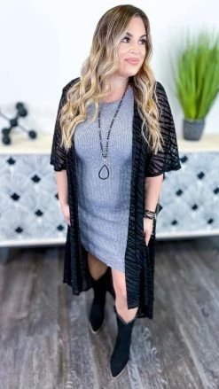 The ZigZag Stripe OUTERWEAR In My Circle Cardigan