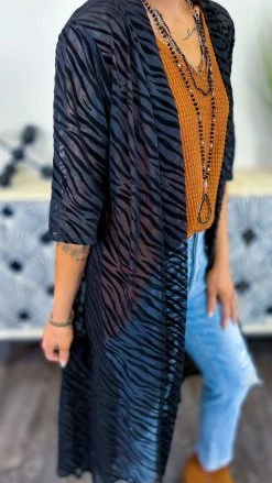 The ZigZag Stripe OUTERWEAR In My Circle Cardigan