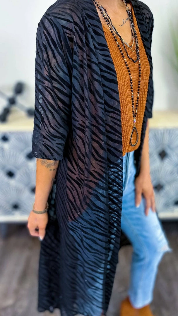 The ZigZag Stripe OUTERWEAR In My Circle Cardigan