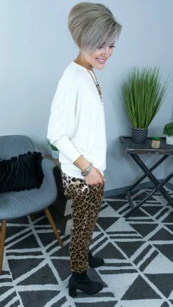 The ZigZag Stripe TOPS & TUNICS Ivory Better Let Go Top [NO RETURNS]