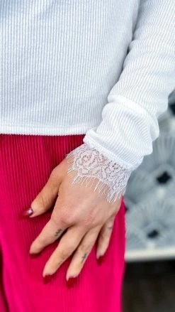 Zenana Ivory Charming Days Cardigan