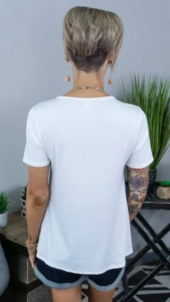 The ZigZag Stripe Ivory Fashion Update Top [ NO RETURNS ]