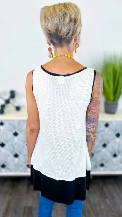 The ZigZag Stripe TOPS & TUNICS Ivory Good Timing Top [NO RETURNS]