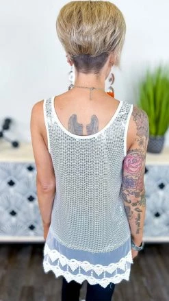 Origami Ivory Joyful Glow Tank TOPS & TUNICS