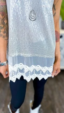 Origami Ivory Joyful Glow Tank TOPS & TUNICS