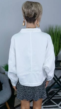Andree OUTERWEAR Ivory Kacee Denim Jacket