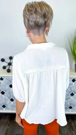 The ZigZag Stripe TOPS & TUNICS Ivory Noteworthy Style Top