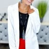 Andree Ivory Sleek Edge Blazer OUTERWEAR