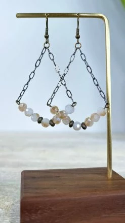 Lost & Found Ivory Sophie Crystal Earrings ACCESSORIES