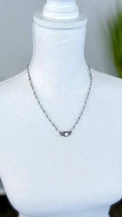 Lost & Found ACCESSORIES Ivory Sophie Crystal Necklace